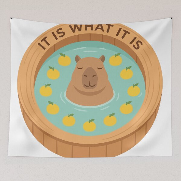 Item preview, It Is What It Is Capybara Zen Spa Yuzu Tub designed and sold by Arc2020.