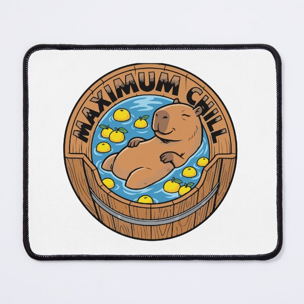 Item preview, Maximum Chill Comic Capybara Japanese Hot Spring designed and sold by Arc2020.