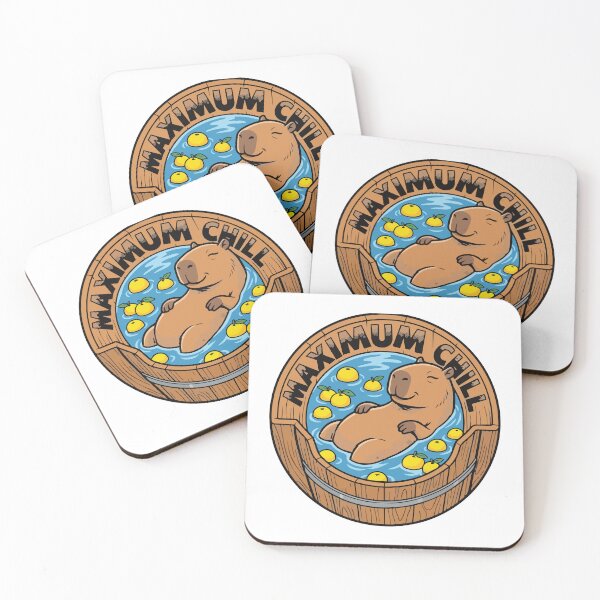 Item preview, Maximum Chill Comic Capybara Japanese Hot Spring designed and sold by Arc2020.