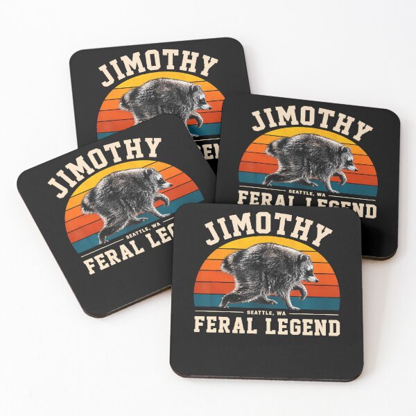 Item preview, Jimothy Raccoon Seattle Feral Legend Meme designed and sold by Apparel-Vortex.