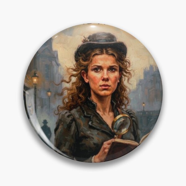 Item preview, Enola Holmes Mystery Fine Art Tribute designed and sold by Art's Diner.