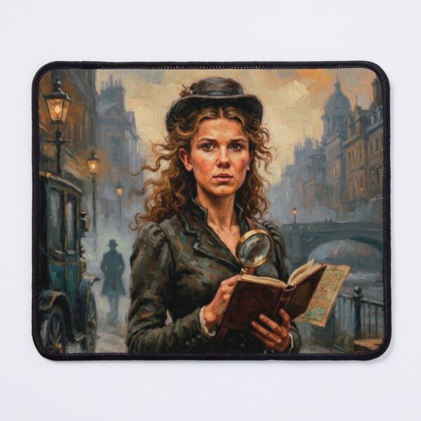 Item preview, Enola Holmes Mystery Fine Art Tribute designed and sold by Art's Diner.