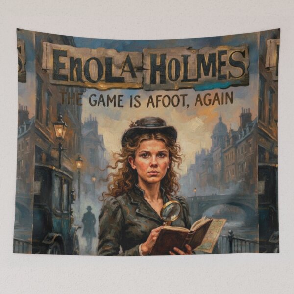 Item preview, Enola Holmes Mystery Fine Art Tribute designed and sold by Art's Diner.