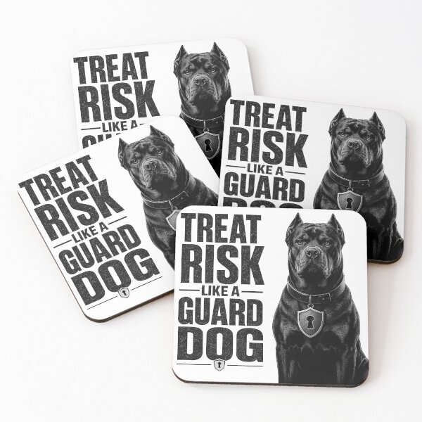 Item preview, Treat Risk Like a Guard Dog Trading Dog T Shirt designed and sold by PipForgeStudio .