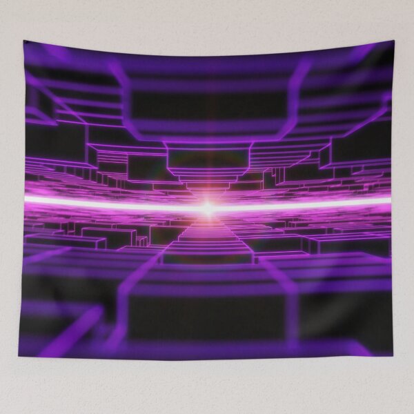 Item preview, Purple Horizontal Parallel Blocks Swinging designed and sold by Electric Shock!! Design.