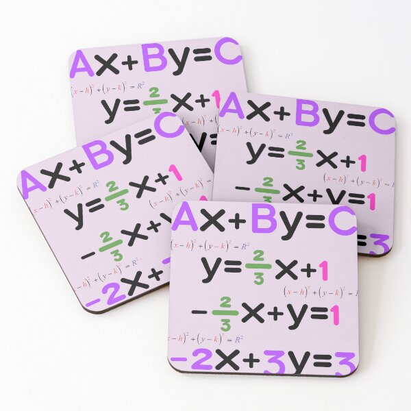 Item preview, Colorful Algebraic Equations and Math Formulas.  designed and sold by DodoCraft3.