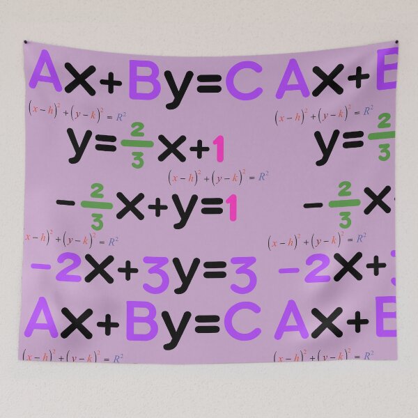 Item preview, Colorful Algebraic Equations and Math Formulas.  designed and sold by DodoCraft3.