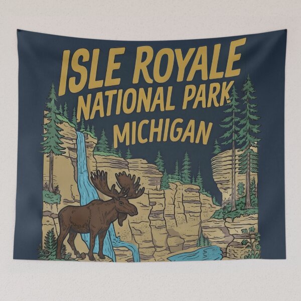 Item preview, Isle Royale National Park Michigan Cute Landscape  designed and sold by HowToCanadian.