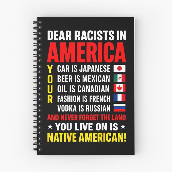 Item preview, Dear Racists In America Native American Land Message designed and sold by Apparel-Vortex.