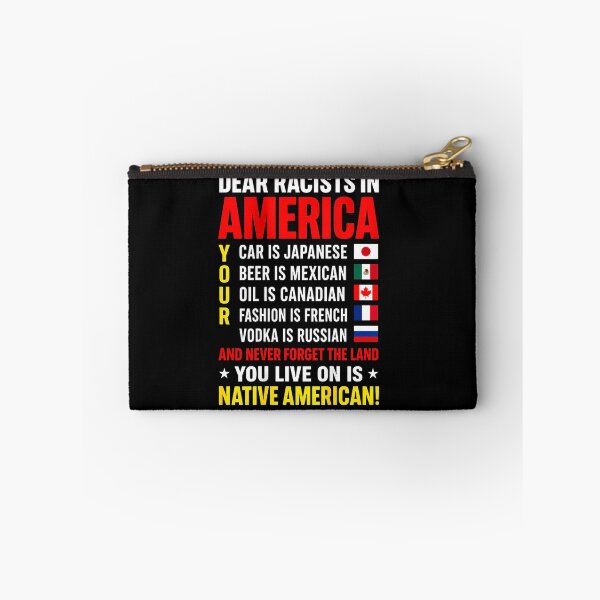 Item preview, Dear Racists In America Native American Land Message designed and sold by Apparel-Vortex.