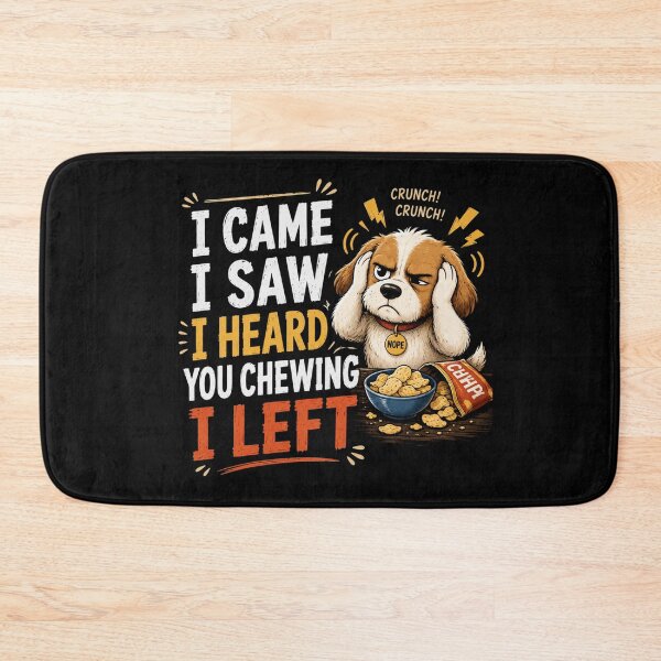 Item preview, I Came I Saw I Heard You Chewing I Left Funny Dog Meme T-Shirt – Cute Introvert Humor Design designed and sold by Artimax-Studio.