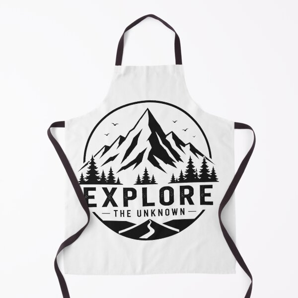 Aperçu de l'œuvre Explorez l'inconnu en montagne avec ce t-shirt de randonnée vintage | Design minimaliste inspiré de la nature et des activités de plein air créée et vendue par ZafTeez.