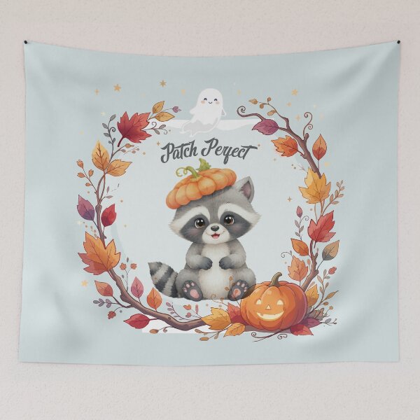 Item preview, Little Pumpkin Pal | Cute Halloween Raccoon Watercolor | Preschool Halloween Costume | Spooky & Sweet designed and sold by Wintorque.
