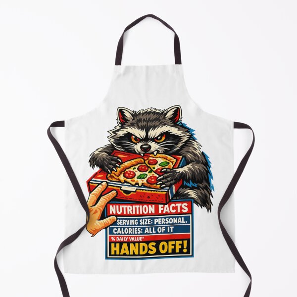 Item preview, Funny Raccoon Guarding Pepperoni Pizza designed and sold by Gentlestate.