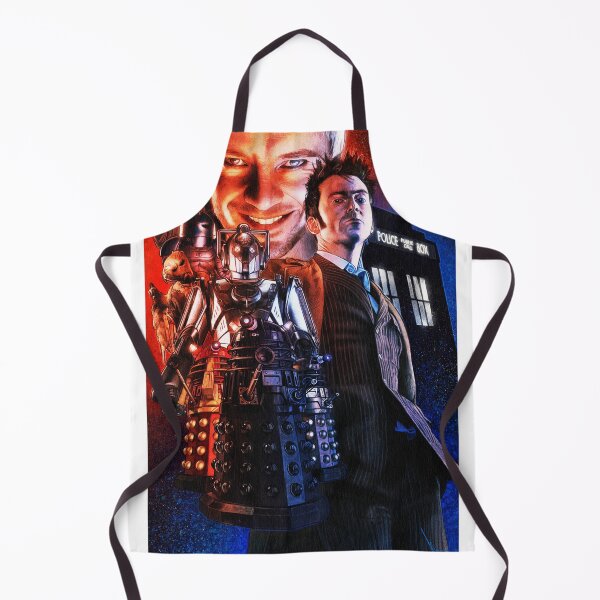 Item preview, Doctor Who Tenth Doctor & The Master | Cyberman Dalek TARDIS Sci-Fi Fan Art designed and sold by BlackThistleArt.