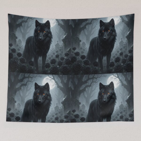 Item preview, Black Wolf | Gothic designed and sold by JanjjaSoulInk.