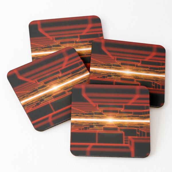 Item preview, Red Horizontal Parallel Blocks Swinging designed and sold by Electric Shock!! Design.
