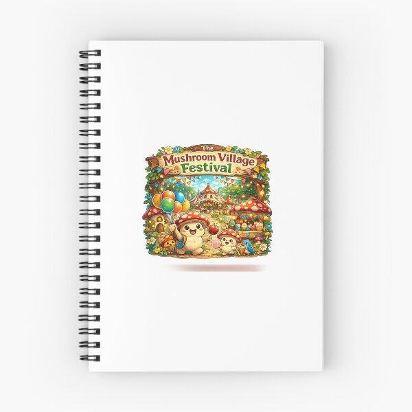 Item preview, Mushroom Village Festival designed and sold by Raj Studio.