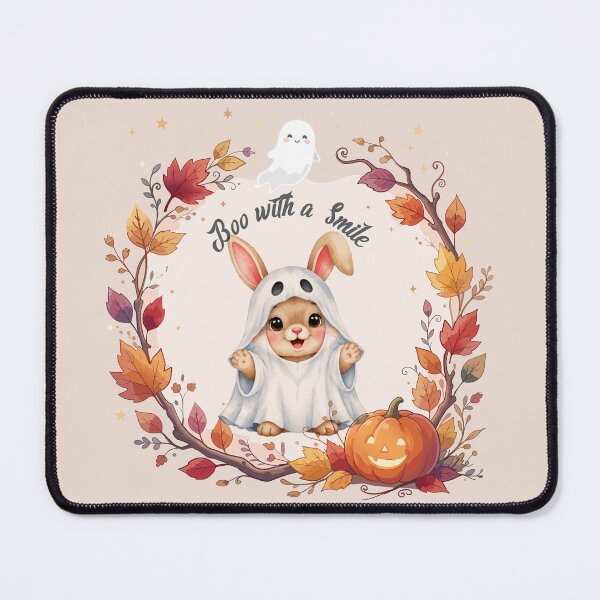 Item preview, Boo with a Smile | Cute Halloween Bunny Watercolor | Preschool Halloween Costume | Spooky & Sweet designed and sold by Wintorque.