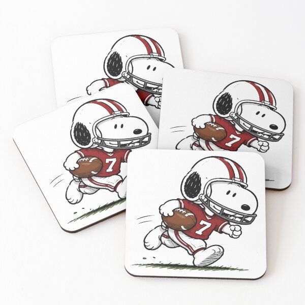 Item preview, Snoopy Football Running Back Graphic, Cute American Football Cartoon Design, Vintage Sports Artwork designed and sold by artizallart.