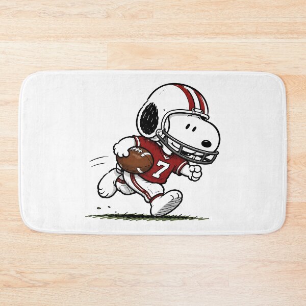 Item preview, Snoopy Football Running Back Graphic, Cute American Football Cartoon Design, Vintage Sports Artwork designed and sold by artizallart.