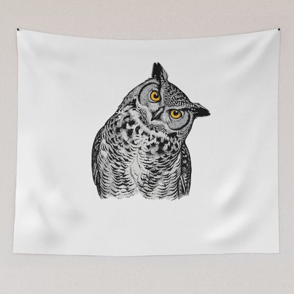 Item preview, Vintage Style Owl designed and sold by gowdaKk.