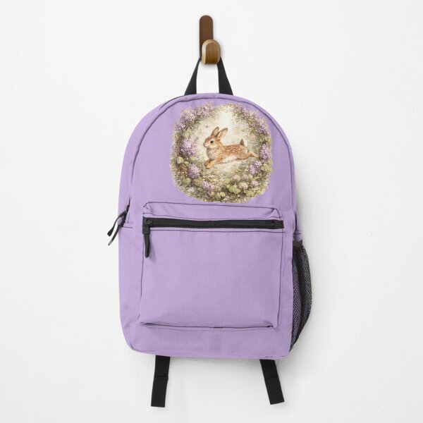 Item preview, Cottagecore Hare Lilac Print – Dreamy Springtime Circle Watercolor Art designed and sold by MagicMakerPh.