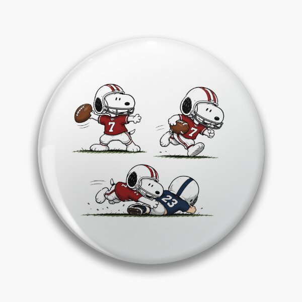 Item preview, Snoopy Football Action Bundle, Cute American Football Cartoon Design designed and sold by artizallart.