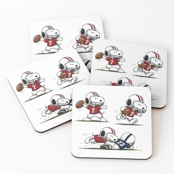 Item preview, Snoopy Football Action Bundle, Cute American Football Cartoon Design designed and sold by artizallart.