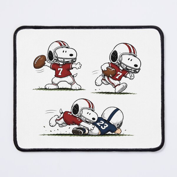 Item preview, Snoopy Football Action Bundle, Cute American Football Cartoon Design designed and sold by artizallart.