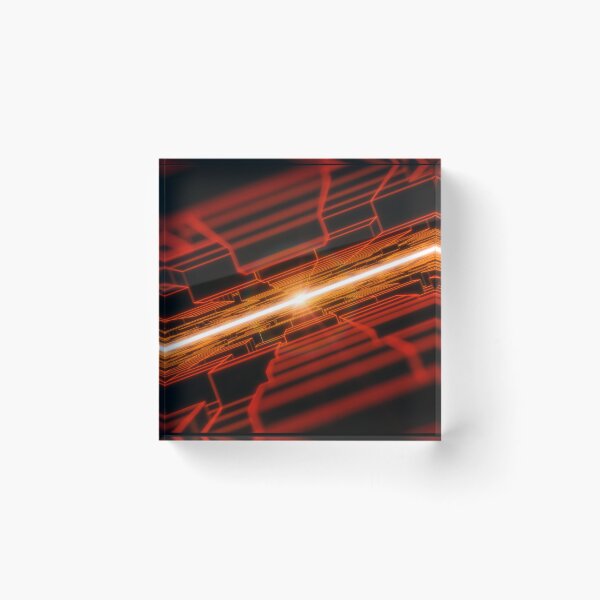 Item preview, Red Horizontal Parallel Blocks Swinging R2 designed and sold by Electric Shock!! Design.