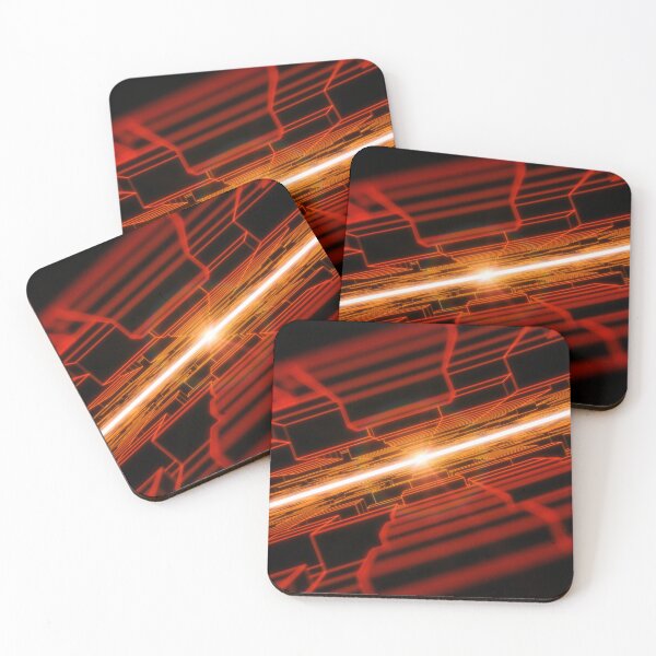 Item preview, Red Horizontal Parallel Blocks Swinging R2 designed and sold by Electric Shock!! Design.
