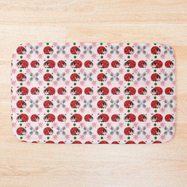 Item preview,  Cute Kawaii Ladybug Floral Seamless Pattern | Hand Drawn Ladybird Botanical Repeat Print designed and sold by HopeAndHustle.