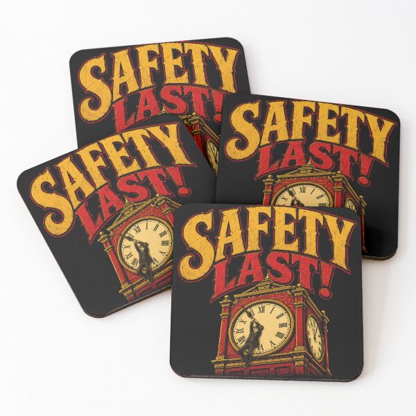 Item preview, Safety Last Clock Tower Silent Film Art designed and sold by Retr0Tshirts.