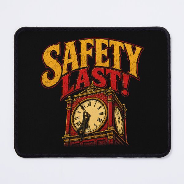 Item preview, Safety Last Clock Tower Silent Film Art designed and sold by Retr0Tshirts.