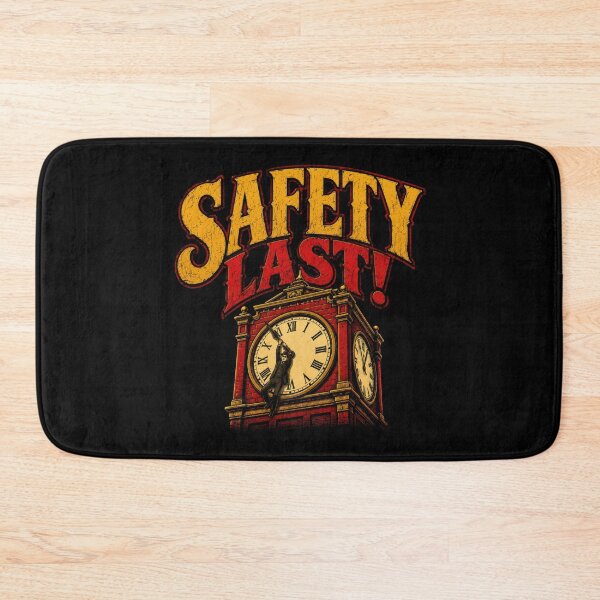Item preview, Safety Last Clock Tower Silent Film Art designed and sold by Retr0Tshirts.