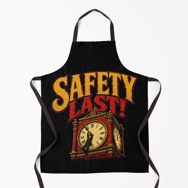 Item preview, Safety Last Clock Tower Silent Film Art designed and sold by Retr0Tshirts.