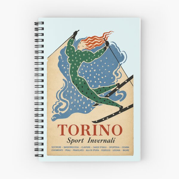 Item preview, Turin Winter Sports 1953 - Vintage Italian Ski Poster designed and sold by Torinostalgia.