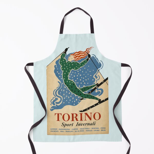 Item preview, Turin Winter Sports 1953 - Vintage Italian Ski Poster designed and sold by Torinostalgia.