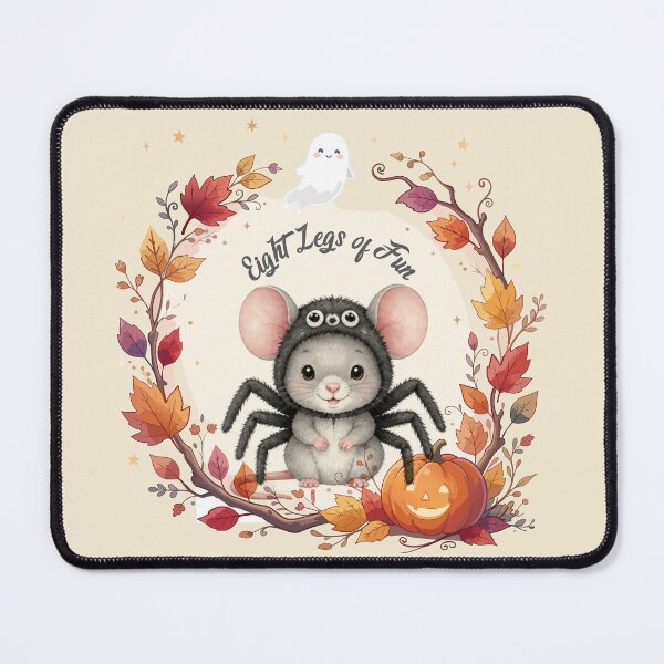 Item preview, Eight Legs of Fun | Cute Halloween Mouse Watercolor | Preschool Halloween Costume | Spooky & Sweet designed and sold by Wintorque.