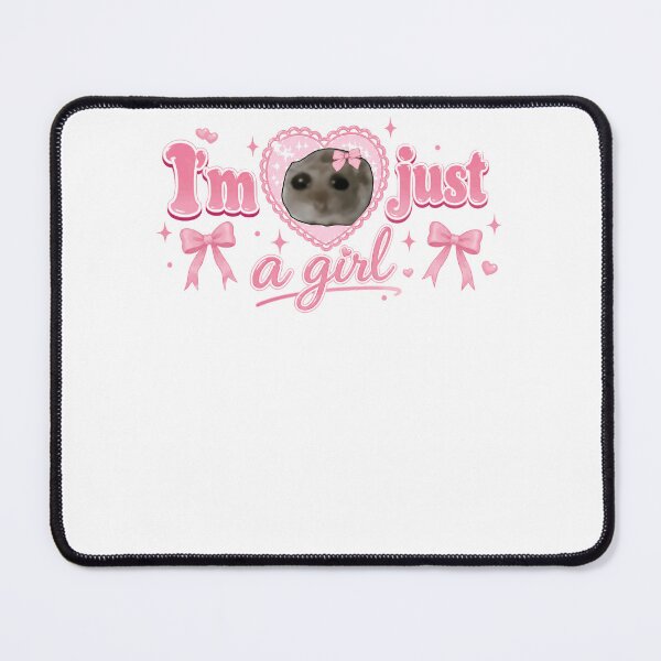 Item preview, I'm Just A Girl Sad Hamster Meme Internet Humor designed and sold by RetroMini2026.