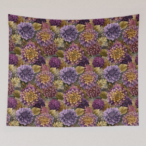 Item preview, Colorful Dahlias Floral - Tropical Flower Pattern  - Valentines Gifts designed and sold by RoyalStarsPatts.
