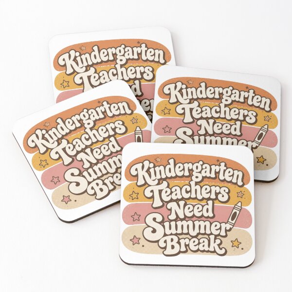 Item preview, Retro Kindergarten Teachers Need Summer Break Funny Teacher Squad T-Shirt designed and sold by FestivityFinds.