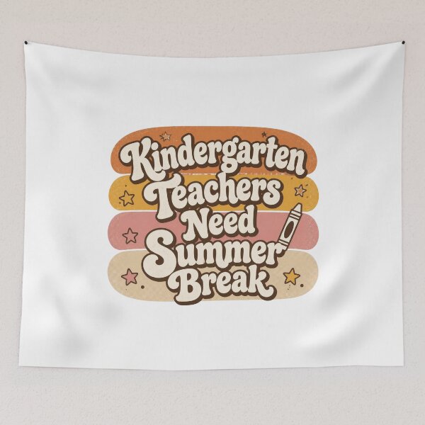Item preview, Retro Kindergarten Teachers Need Summer Break Funny Teacher Squad T-Shirt designed and sold by FestivityFinds.
