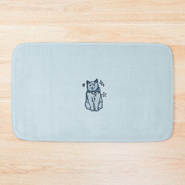 Item preview, whimsical blue kitty  designed and sold by Sophie Louise Arts.
