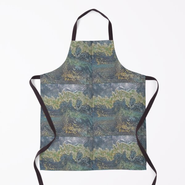 Item preview, Emerald & Gold Luxury Fluid Art designed and sold by GalerieMagique .