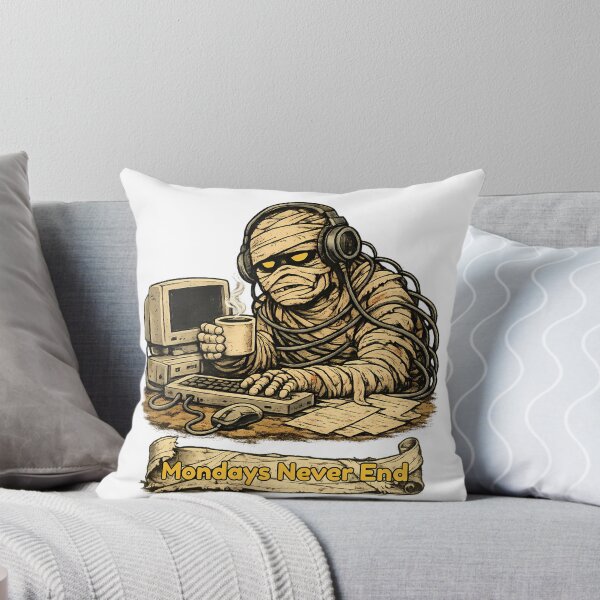 Item preview, Mondays Never End Mummy at Computer designed and sold by Buli89.