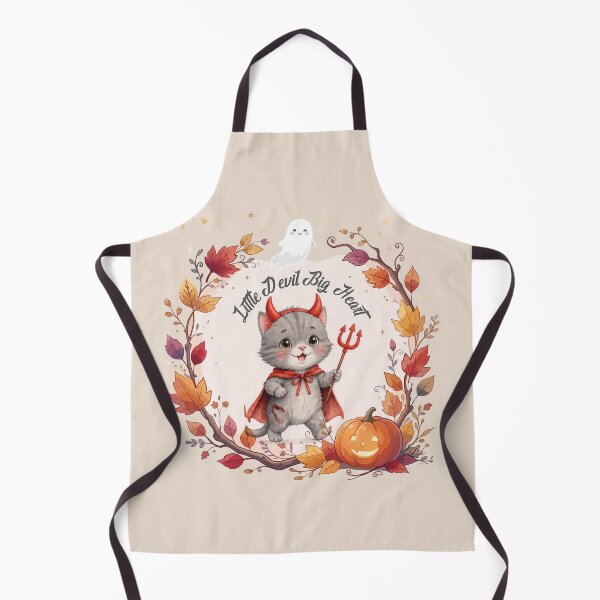 Item preview, Little Devil Big Heart | Cute Halloween Cat Watercolor | Preschool Halloween Costume | Spooky & Sweet designed and sold by Wintorque.