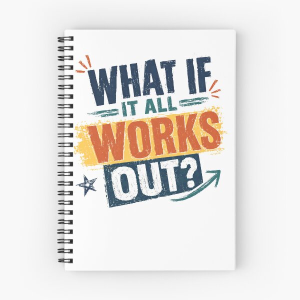 Item preview, What If It All Works Out? Motivational Optimist Mindset designed and sold by RetroMini2026.