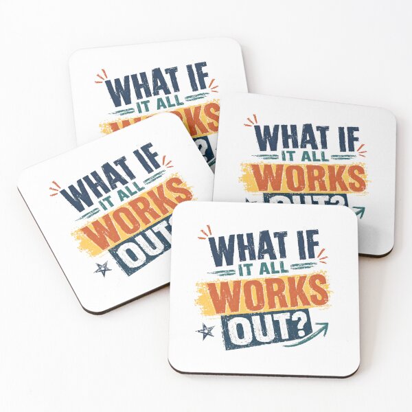Item preview, What If It All Works Out? Motivational Optimist Mindset designed and sold by RetroMini2026.